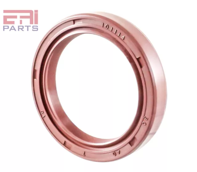 EAI 30x40x7mm FPM/FKM Oil Shaft Rotary Seal w/ Stainless Steel Spring Dbl Lip