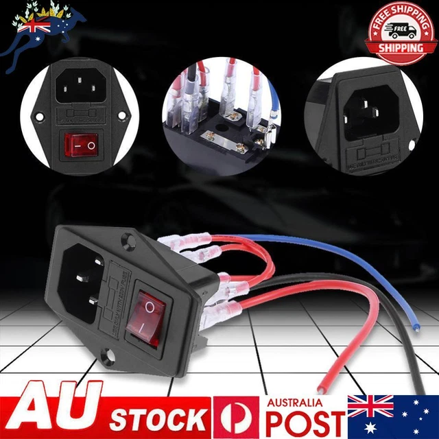 10A 220V/110V Power Supply Switch DIY Accessory Male Power Switch for 3D Printer