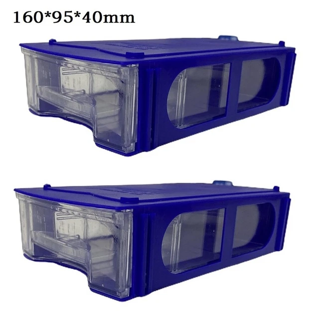 Estantería cajas de almacenamiento con tapa 2 UD. 2x contenedor cómodo oficina PE apilado