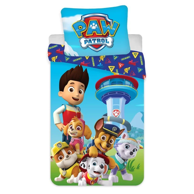 Ropa de cama giratoria | algodón 100x140 cm | Paw Patrol | bebé niño pequeño