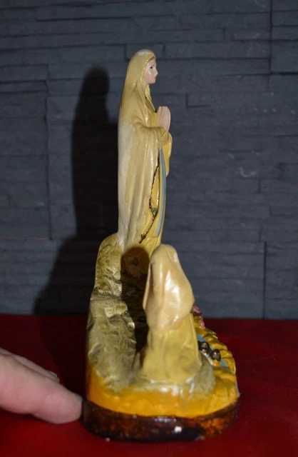 ANCIENNE STATUE RELIGIEUSE Immaculée conception Marie signé Dupont Fils