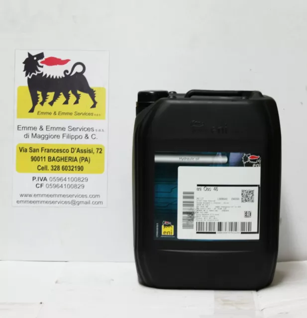 Huile Hydraulique Anti-usure et Antioxydants Hautes Performance Eni Oso 46 De Lt