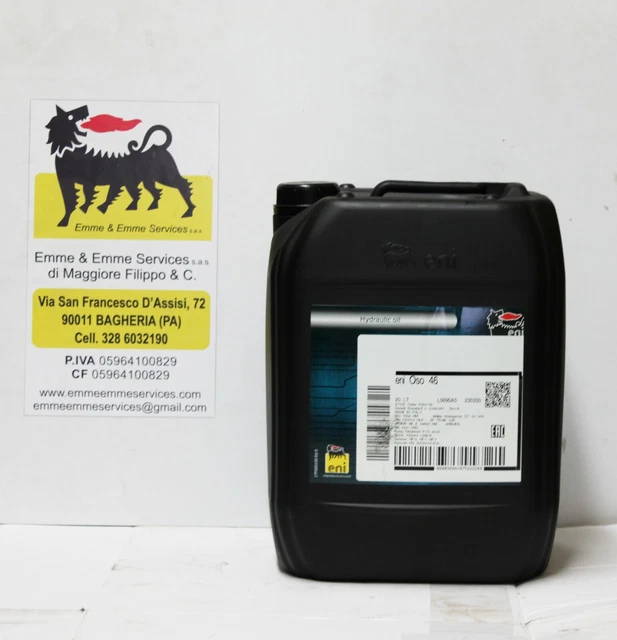 Oil Hydraulic Anti-wear & Anti-oxidants High Performance Eni Oso 46 Length L 20