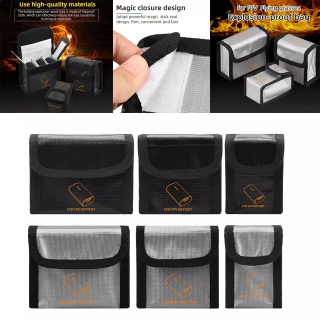Lipo Battery Fireproof Explosion Proof Safe Bag Fire