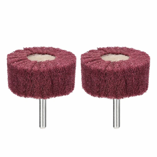 Abrasive Wheels 50mm x 25mm Buffing Polishing Wheels with 6mm Shank 2pcs