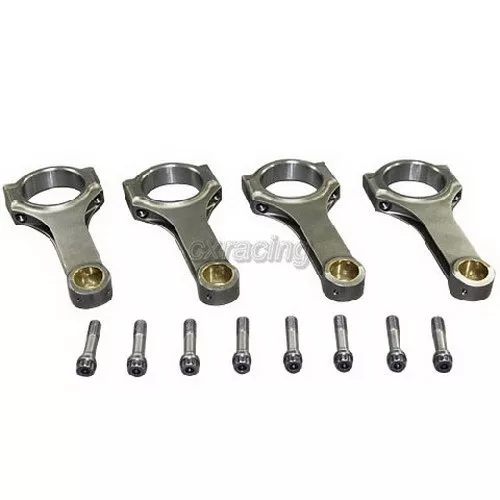 CXRacing 5.510" H-Beam Connecting Rods W/ Bolts For BMW 318I E30 E36 M40 M42 M44