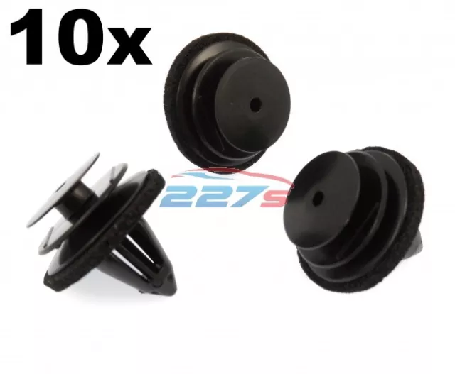 10x Plastic Trim Clips for Door Cards, Fascia & Trim Covers- For Various Nissan