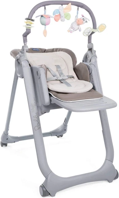 Chicco Polly Magic Relax Chaise Haute Évolutive et Pliable pour Bébé à 4 Roues