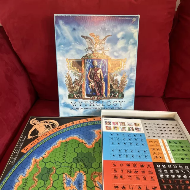 Yaquinto 1980 Mythology - Age of Heros Adventure Game Unpunched Complete