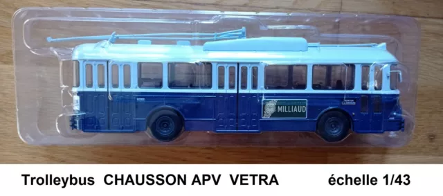 CHAUSSON APV VETRA Trolleybus LE HAVRE  LA HETRAIE Autocar Autobus 1/43 Neuf
