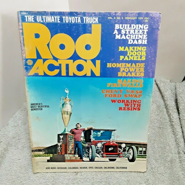Rod Action Magazine February 1974 Classic Cars Vintage