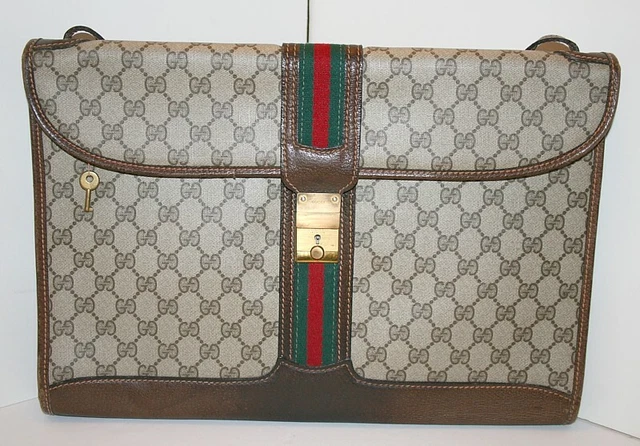 Authentic Vintage Gucci Bag / Briefcase / Laptop Case / Portfolio / Attache – GG