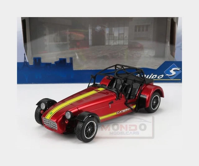 1:18 SOLIDO Caterham Seven 275 Academy Metallic Red & Yellow 2014 SL1801804