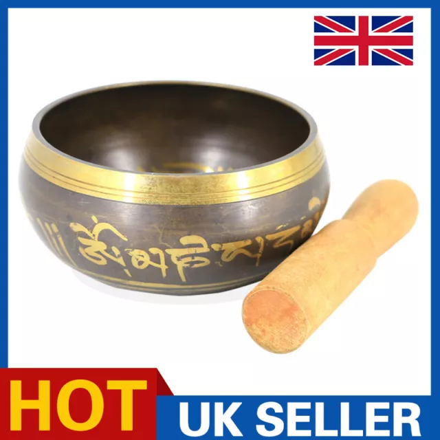 Yoga Meditation Singing Bowl Nepal Buddha Sanskrit Sound Bowl Handicraft Chant