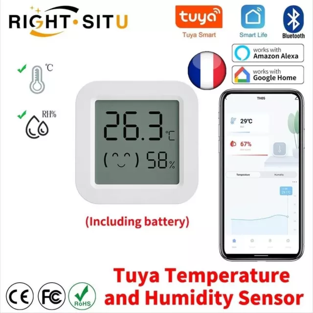 Tuya Smart sonde du capteur de température et humidité Détecteur