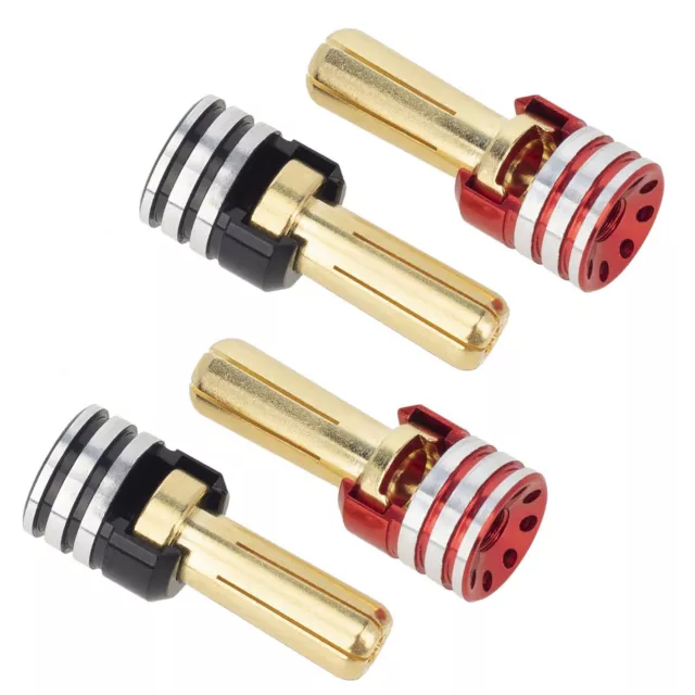 3.5mm/4mm/5mm Heatsink Bullet Plugs & Grips for 1/10 Off-Road Racing Car Truck