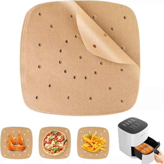 100 pieces of baking paper for hot air fryer, perforated non-stick waterproof