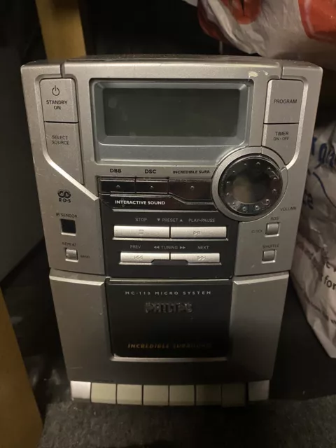 Philips MC-110/22 Hi-Fi Stereo CD Cassette Player