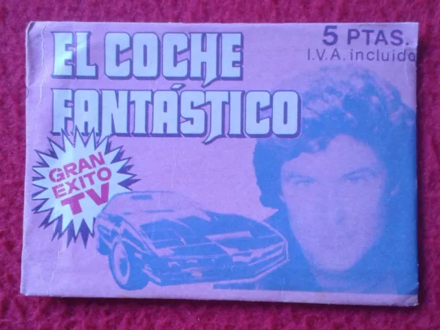 Sobre De Cromos Sin Abrir El Coche Fantástico Kgnight Rider Kitt David Hasselhof