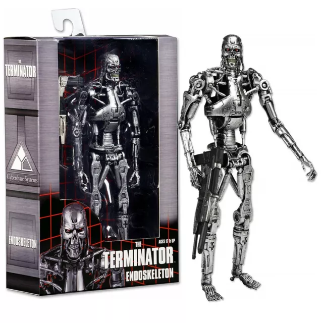 Nueva figura de acción 7" Terminator 2 Judgment Day T-800 endoesqueleto Arnold PVC