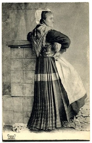 CPA 73 Savoie Costume Folklore Maurienne