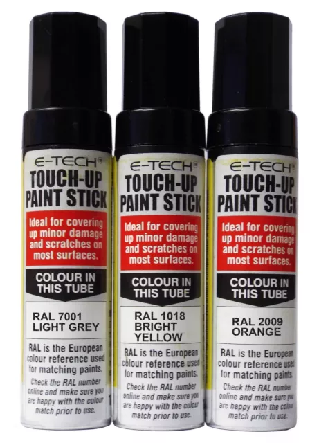 E-Teh Car Bodywork, Wheels & Appliances Touch Up Paint Pen Sticks -in 20 Colours