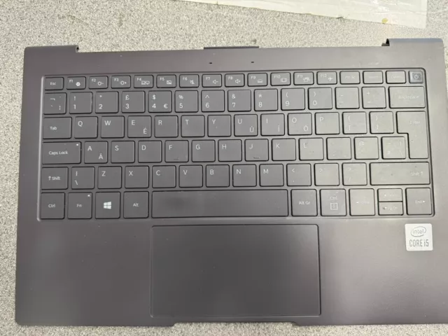 Palmrest Samsung Galaxy Book S 13 NP767XCM UK Keyboard BACKLIT Grade B