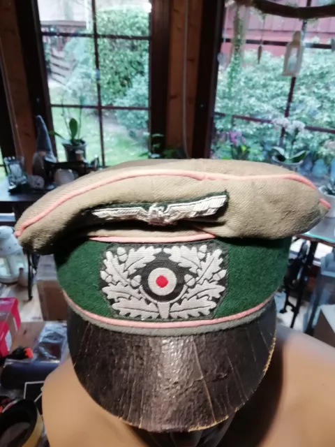 Schirmmütze Feldmütze Knautschmütze Crusher Cap - Heer - Panzertruppe - WH/WK II