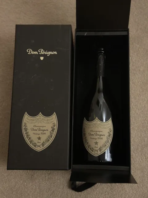 Moët & Chandon Don Perignon Champagne Bottle Vintage 2006. Empty Bottle And Box