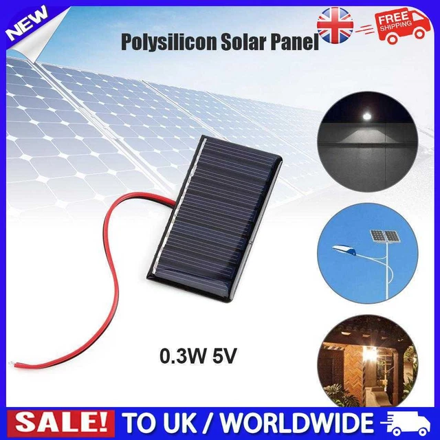 Panel solar C# 0,3W 5V con cable mini sistema solar hágalo usted mismo placa de polisilicio (1 pieza)