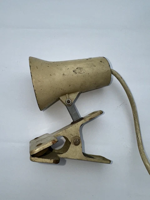 Spot à Pince Lita Modèle 61 - Vintage Années 1960 - Orientable - Gris - Pour Studio Photo Ou Atelier