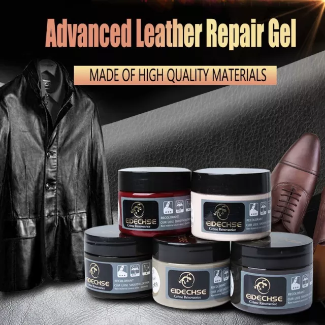 Advanced Leather Repair Gel Kit Filler Restore Car Seat Sofa Scratch Rips  Holes#