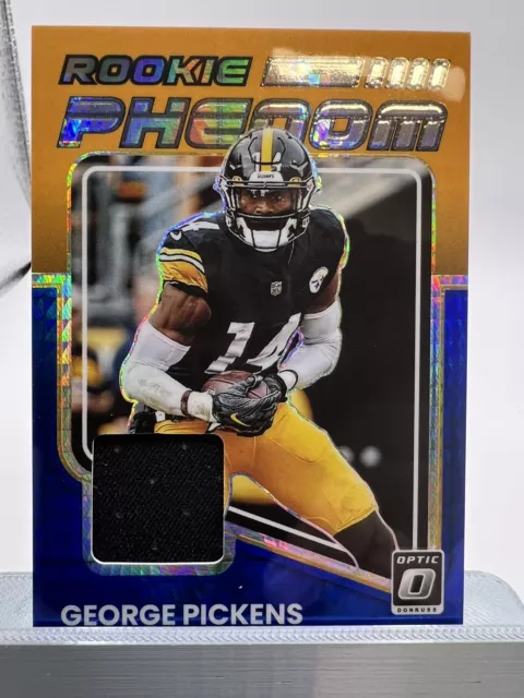 George Pickens 2022 Donruss Optic Rookie Phenom Blue Hyper Prizm #RP-GP Steelers