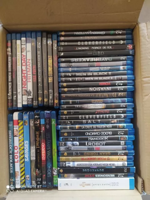 Lot de 50 films blu ray