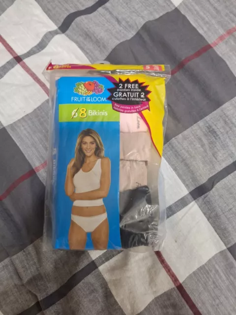 Womens Fruit of the Loom Breathable Micro-Mesh Bikini Underwear, 8 Pack,  Size: 6