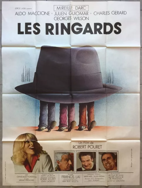 Affiche LES RINGARDS Mireille Darc ALDO MACCIONE 120x160cm