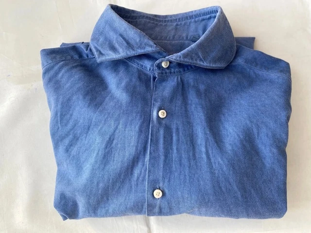 Slim Fit Camicia Boggi Custom Fit BOGGI MILANO CAMICIA Blu New