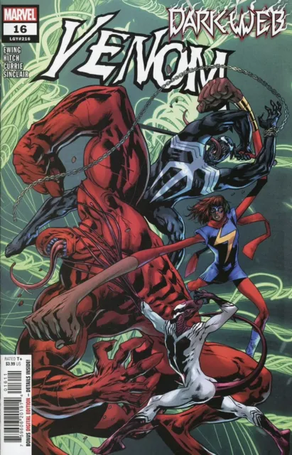 Venom #16 (2023) Marvel Comic Book Hitch Cover A Main Dark Web