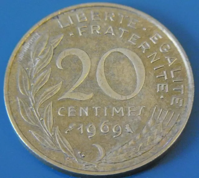 Frankreich 20 Centimes 1969, Umlaufmünze