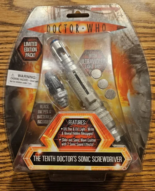 Doctor Who The Tenth Doctor's Sonic Screwdriver LIMITED EDITION NEW (Sealed)