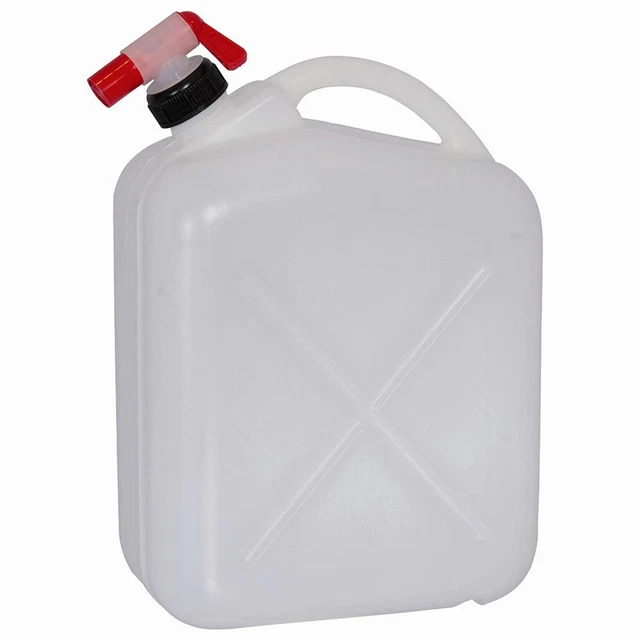 Accessoire Camping Pique-nique VR Bidon D'eau Avec Robinet Et Couvercle à Vis, Bidon D'eau De Camping Sans Bpa Reservoir D Eau Portable Avec Poignee Pour Caravanes Pique Nique Randonnee Bleu Transparent Bidon