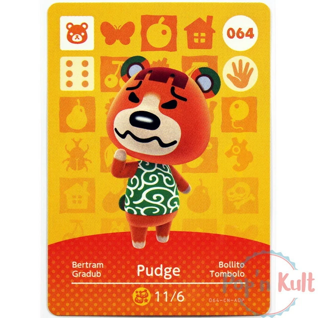 Carte Amiibo Animal Crossing 066 Grognon / Gruff [EUR] Série