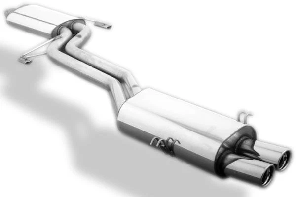 Fox Impianto Completo Da Gatto. BMW M5 E34 3.8l 2x76mm Arrotolato Con Assorbente