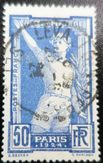 Frankreich Briefmarke Des Olympische Spiele von Paris N°186 ausgelöscht