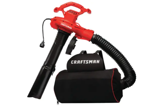 CRAFTSMAN 3-in-1 Leaf Blower, Leaf Vacuum & Mulcher, Up to 260 MPH, 12 Amp