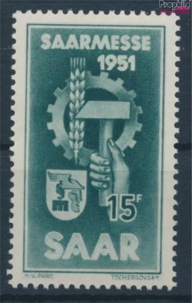 Briefmarken Saarland 1951 Mi 306 postfrisch (10214580