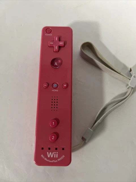Official Nintendo Wii Remote In Pink W Built In Motion Plus - Great Condition !