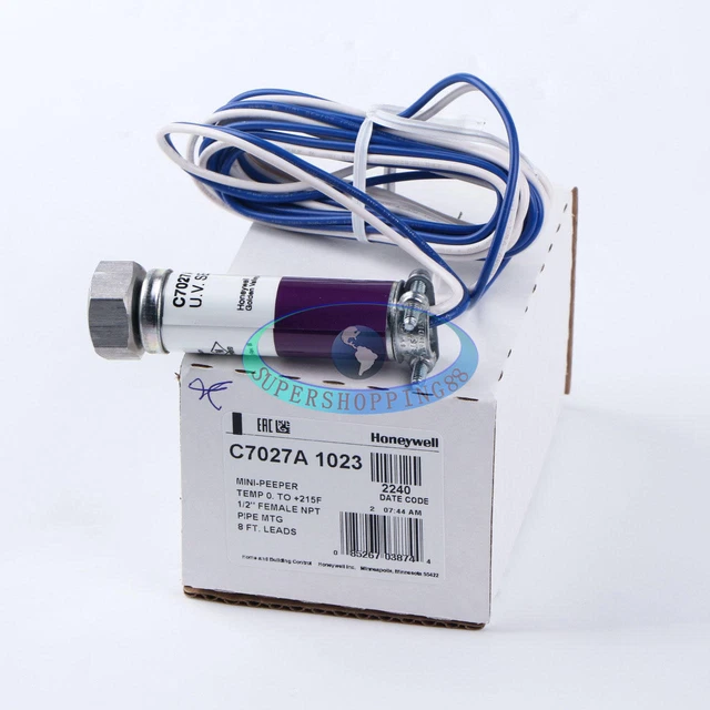 ONE Honeywell C7027A 1023 C7027A1023 Rilevatore di fiamma bruciatore U.V. Sensore