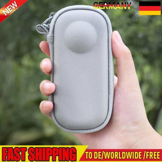 Hartschalen-Schutzhülle PU-Tragetasche für Insta360 One X3/2 (grau)