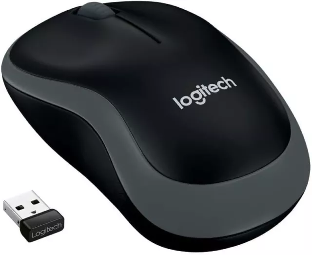 Logitech M185 Wireless Mouse, 2.4GHz with USB Mini Receiver, 12-Month Battery L